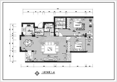 某住宅楼两室两厅室内装修及水电施工图